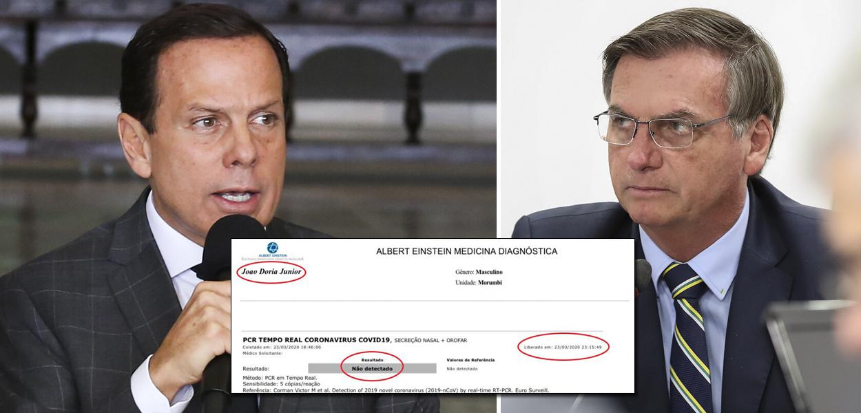 João Doria e Jair Bolsonaro