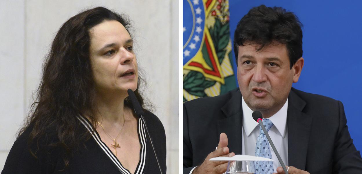 Janaina Paschoal e Luiz Henrique Mandetta