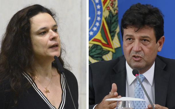 Janaina Paschoal e Luiz Henrique Mandetta