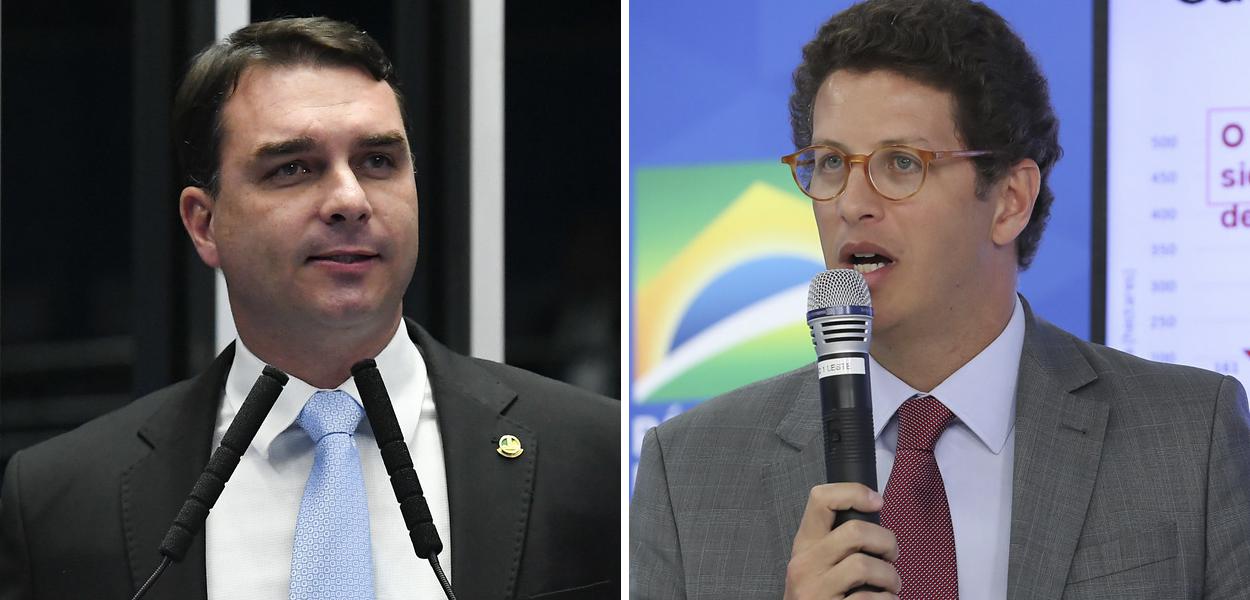 Flávio Bolsonaro e Ricardo Salles