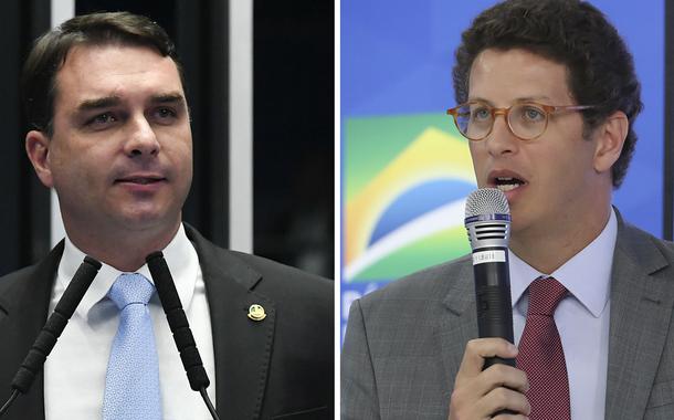 Flávio Bolsonaro e Ricardo Salles