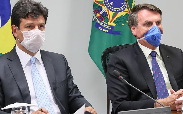 Luiz Henrique Mandetta e Jair Bolsonaro