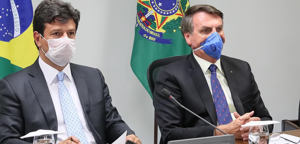 Luiz Henrique Mandetta e Jair Bolsonaro