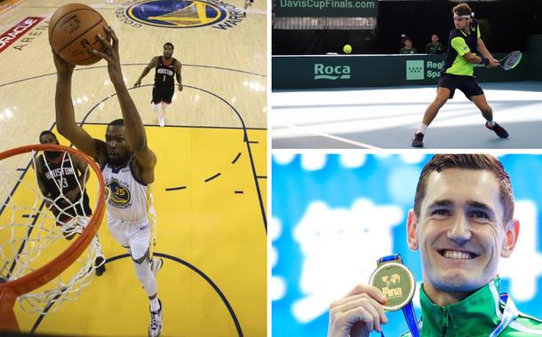 Kevin Durant, Thiago Wild e Cameron Van der Burgh