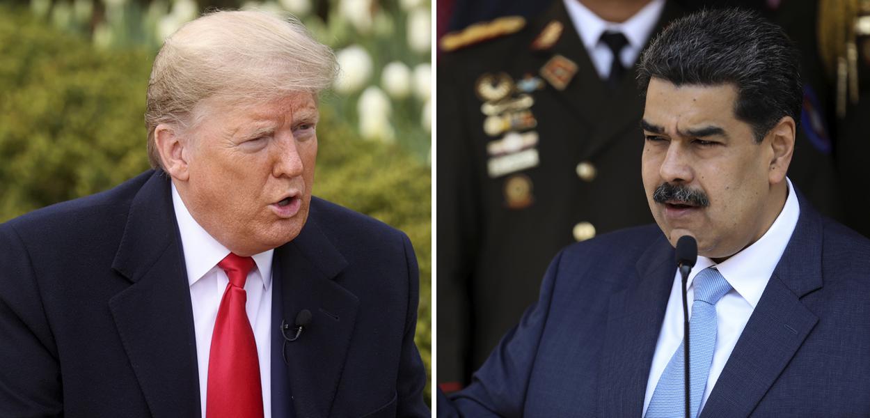 Donald Trump e Nicolás Maduro