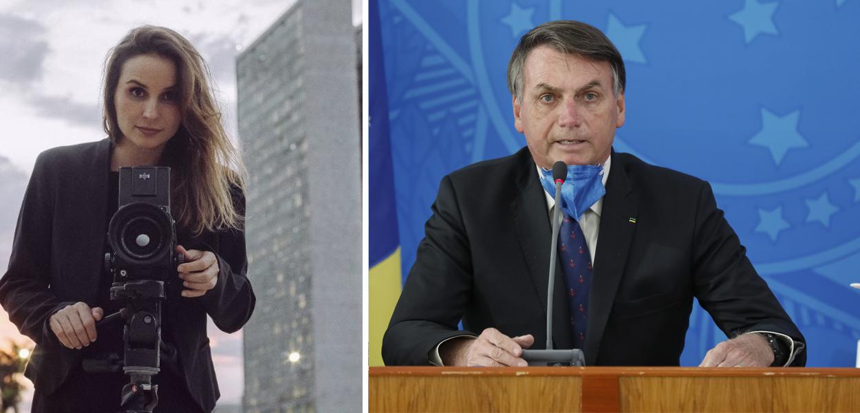 Petra Costa e Jair Bolsonaro