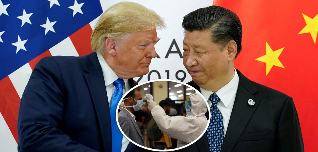 Presidente dos EUA, Donald Trump, e presidente da China, Xi Jinping