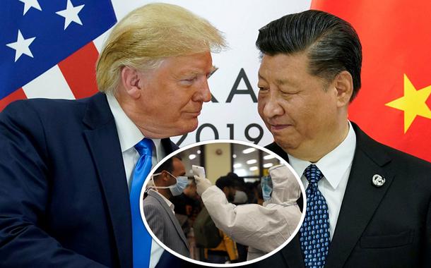 Presidente dos EUA, Donald Trump, e presidente da China, Xi Jinping