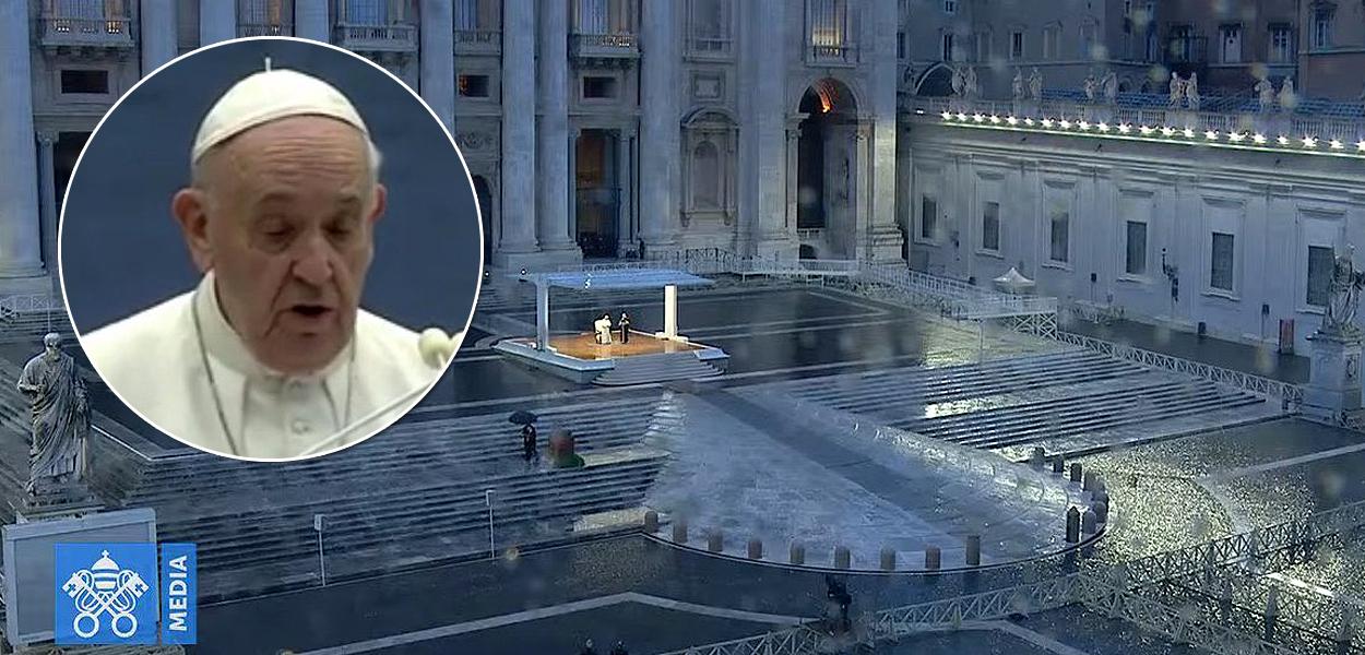 Papa Francisco abençoa mundo na pandemia com Praça São Pedro vazia