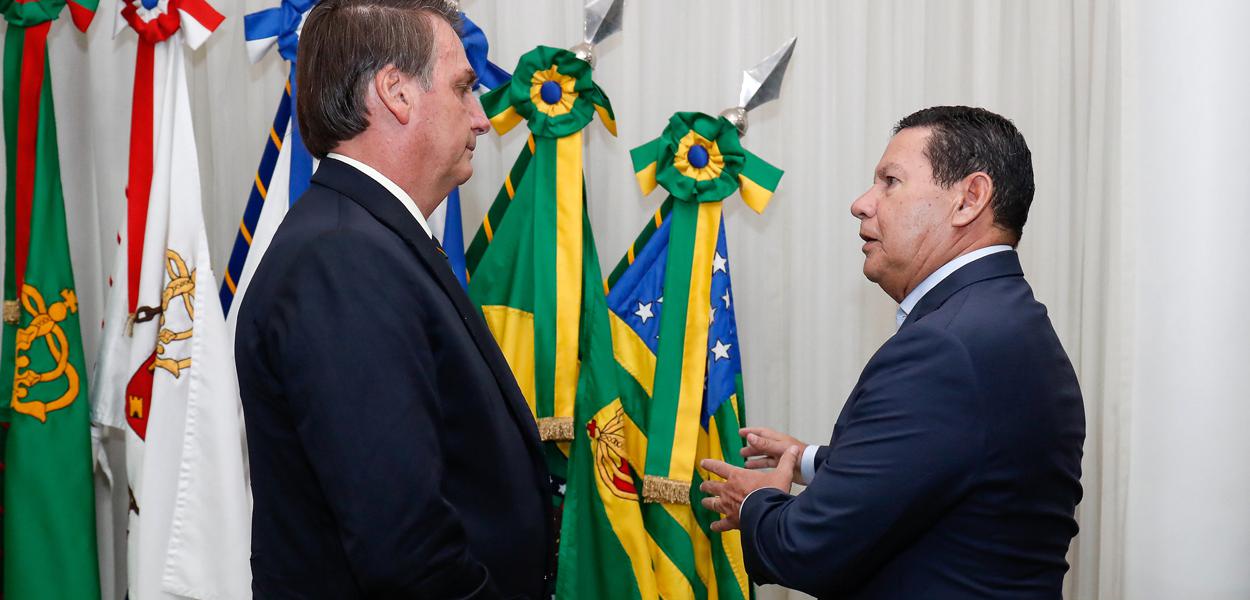 Jair Bolsonaro e Hamilton Mourão