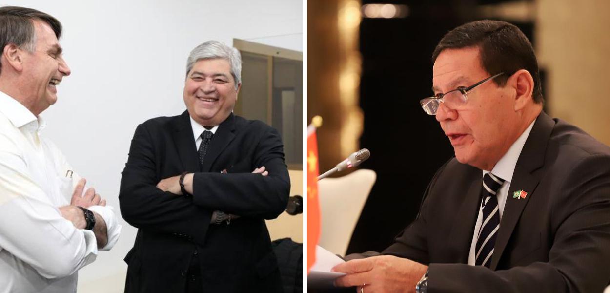 Jair Bolsonaro, Luiz Datena e Hamilton Mourão