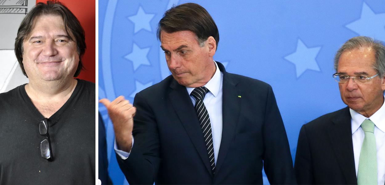 Jurista Pedro Serrano, Jair Bolsonaro e Paulo Guedes