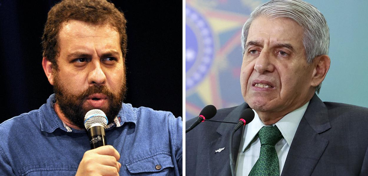 Guilherme Boulos e General Heleno