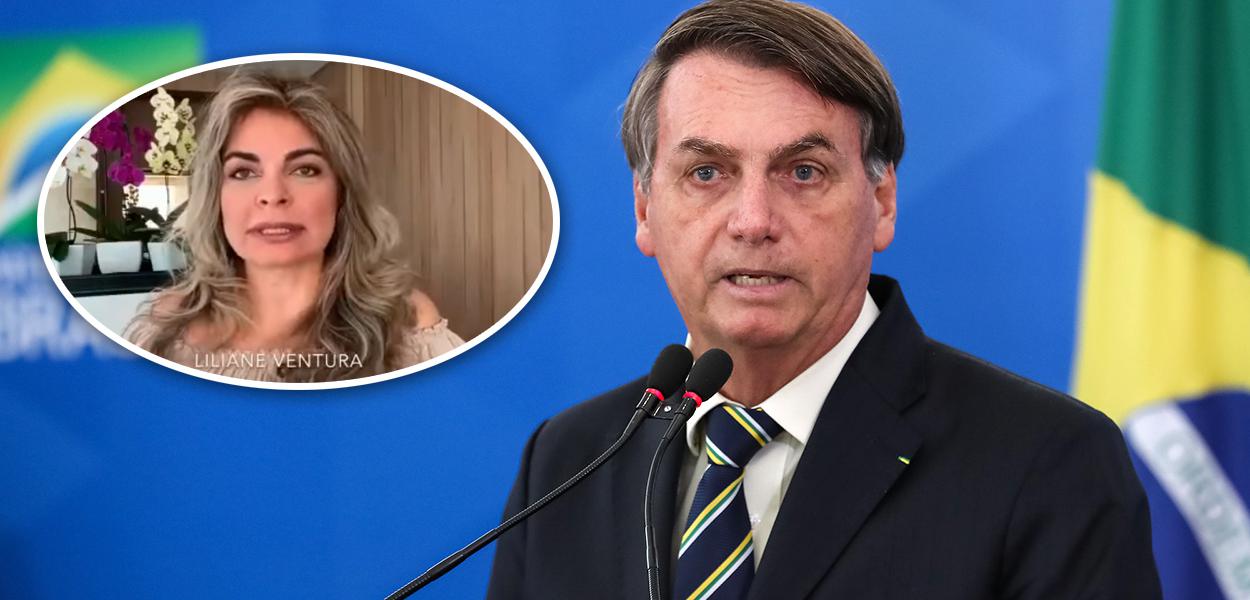 Liliane Ventura e Jair Bolsonaro