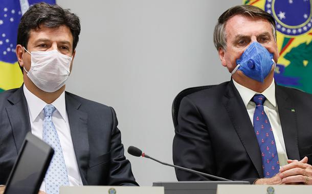 Luiz Henrique Mandetta e Jair Bolsonaro