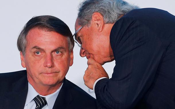 Jair Bolsonaro e ministro Paulo Guedes
