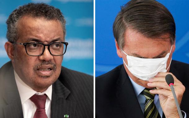 Tedros Adhanom Ghebreyesus e Jair Bolsonaro