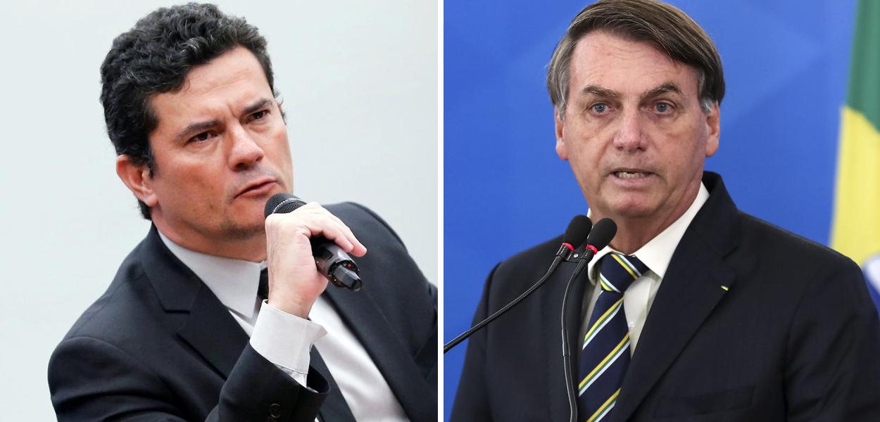 Sérgio Moro e Jair Bolsonaro