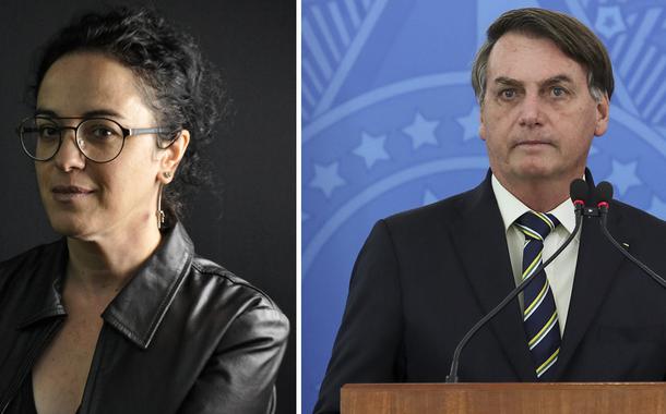 Marcia Tiburi e Jair Bolsonaro