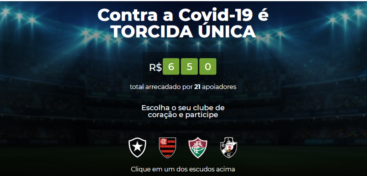 Botafogo, Flamengo, Fluminense e Vasco se unem em campanha contra o coronavírus