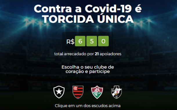 Botafogo, Flamengo, Fluminense e Vasco se unem em campanha contra o coronavírus