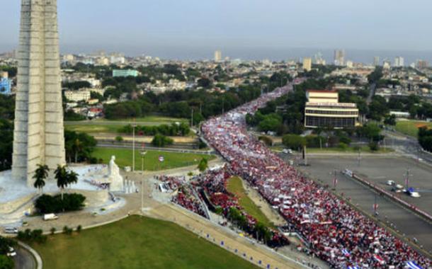 Desfile do Primeiro de Maio em Havana