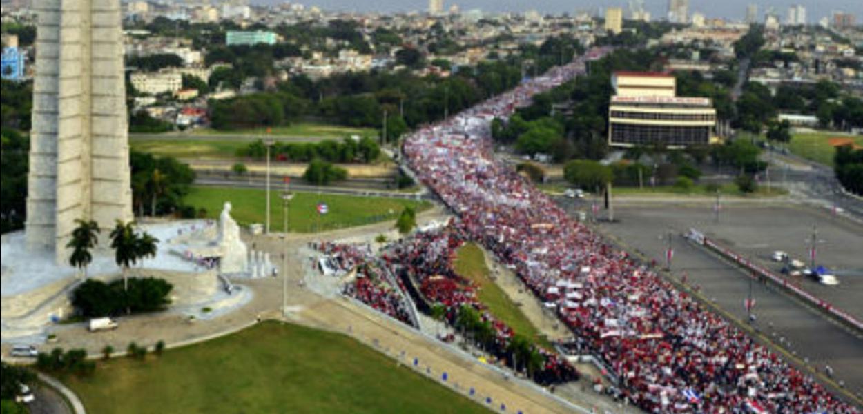 Desfile do Primeiro de Maio em Havana