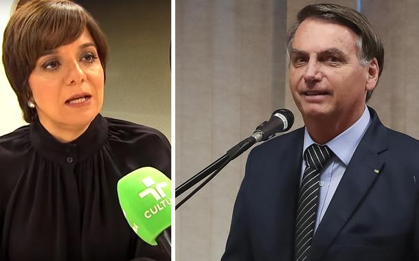 Vera Magalhães e Jair Bolsonaro