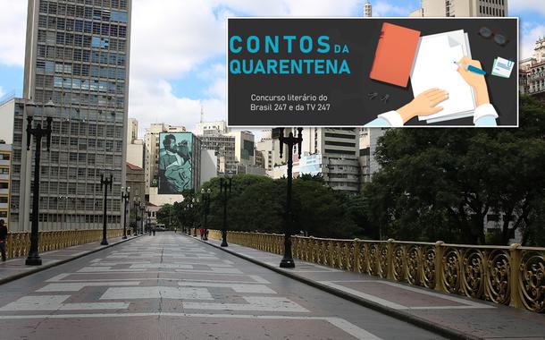 Viaduto Santa Ifigênia durante a quarentena.