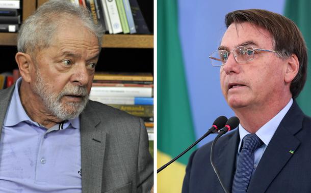 Ex-presidente Lula e Jair Bolsonaro