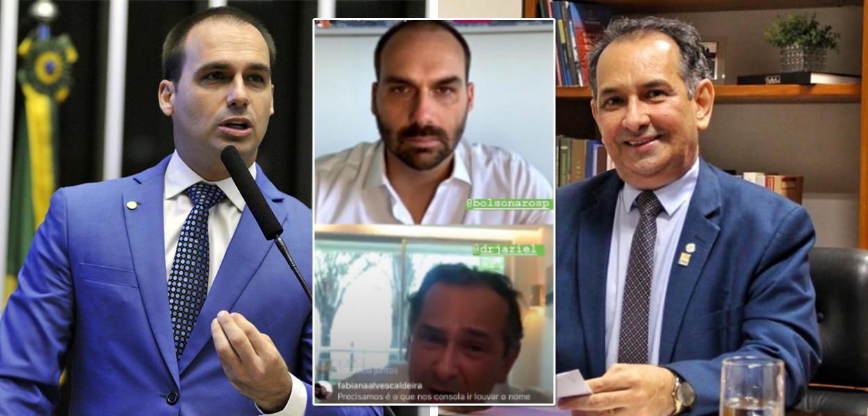Eduardo Bolsonaro e Jaziel Pereira (Foto: Divulgação) Eduardo Bolsonaro e Jaziel Pereira