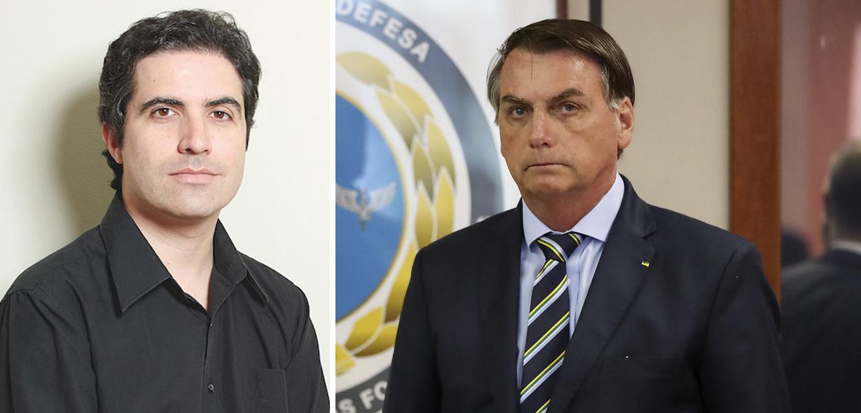 Bernardo Mello Franco e Jair Bolsonaro