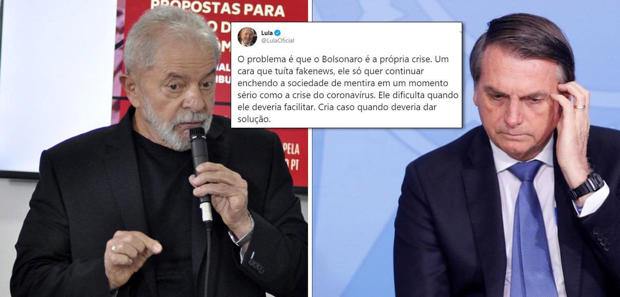 Lula e Jair Bolsonaro