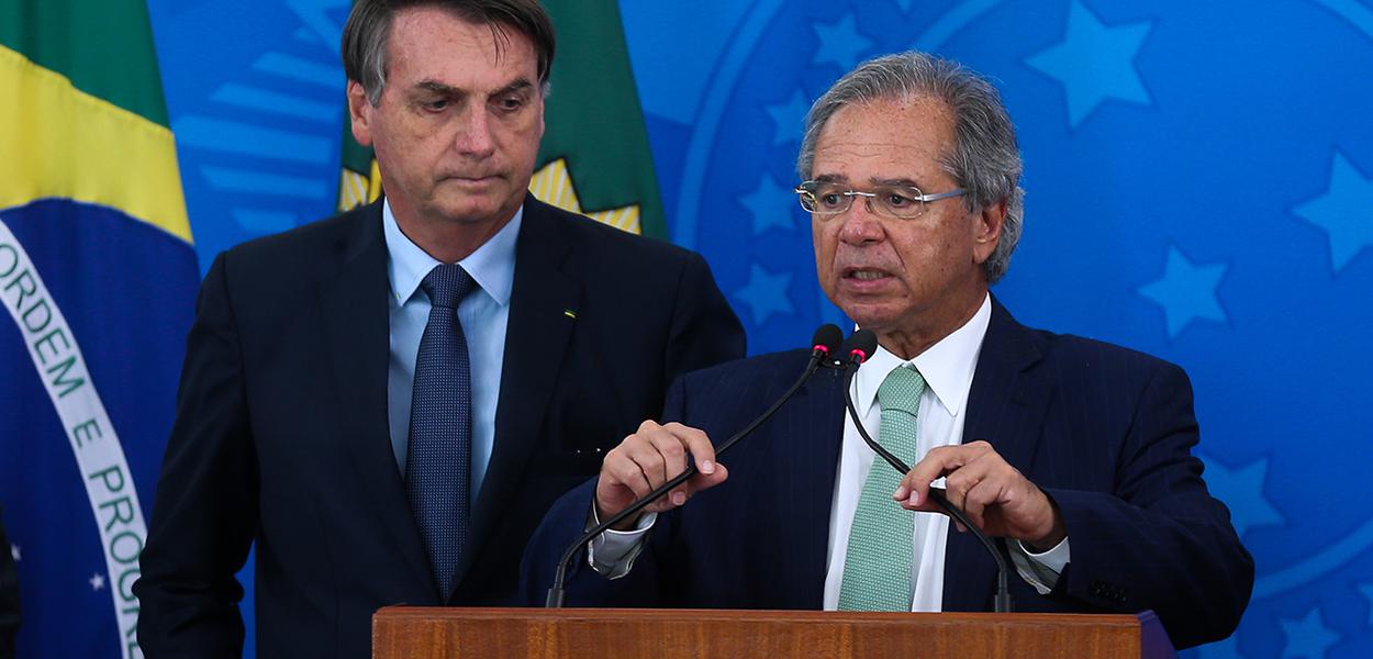 Jair Bolsonaro e Paulo Guedes