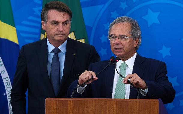 Jair Bolsonaro e Paulo Guedes