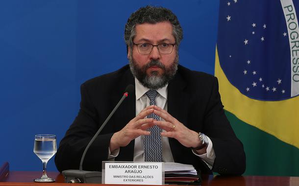 O ministro das Relações Exteriores,Ernesto Araújo