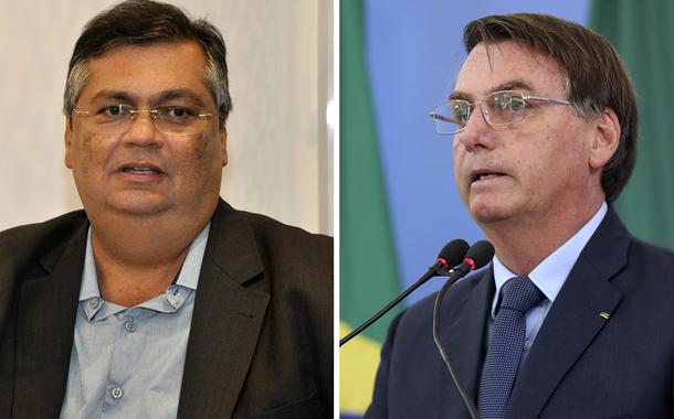 Flávio Dino e Jair Bolsonaro