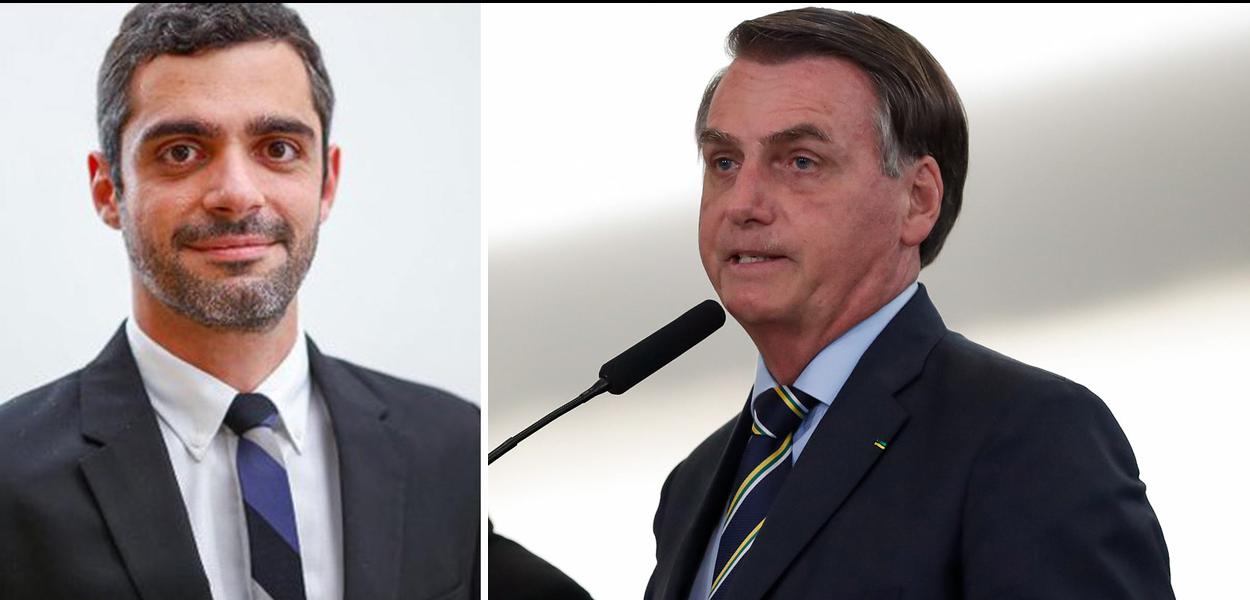 Bruno Boghossian e Jair Bolsonaro