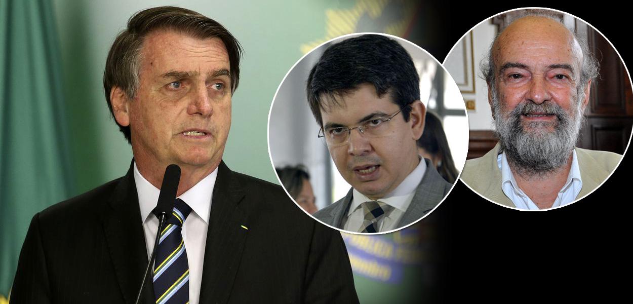 Bolsonaro, Randolfe Rodrigues e José Luiz Penna