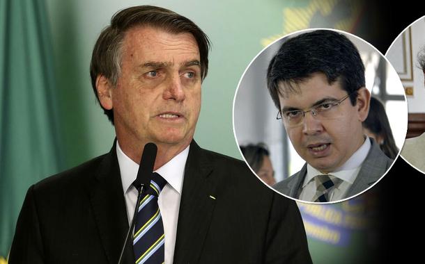 Bolsonaro, Randolfe Rodrigues e José Luiz Penna