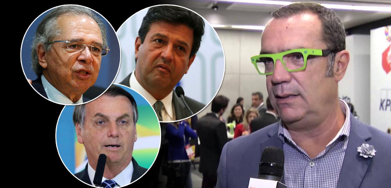 Paulo Guedes, Jair Bolsonaro, Luiz Henrique Mandetta e Tito Bessa
