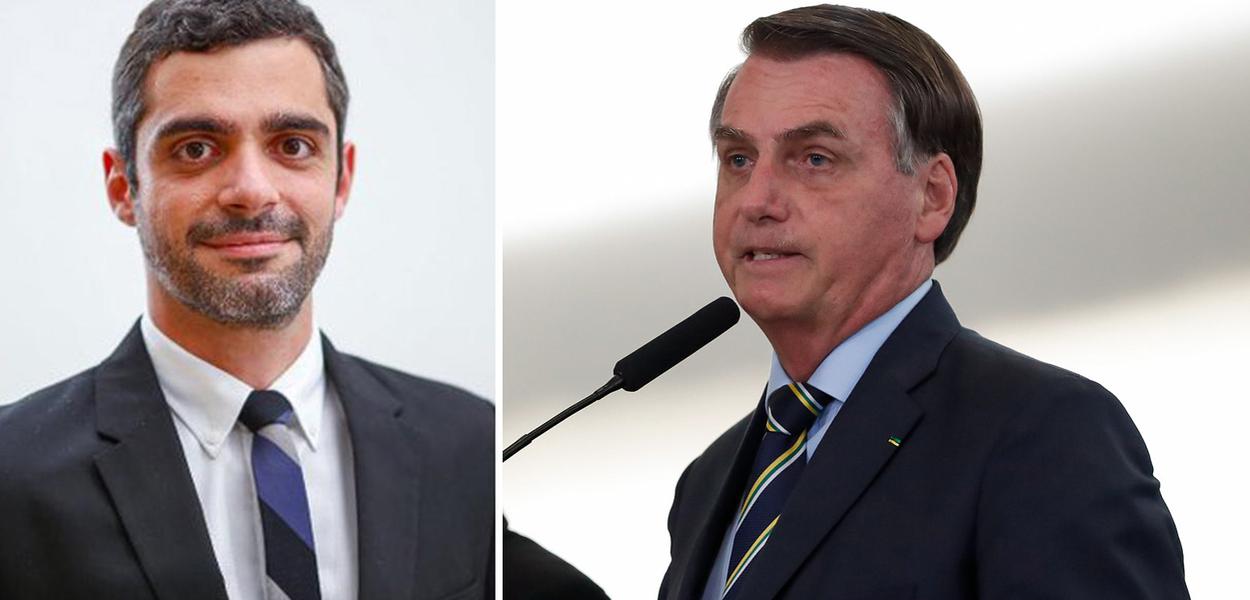 Bruno Boghossian e Jair Bolsonaro