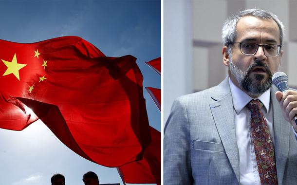 Bandeira daChina e Abraham Weintraub