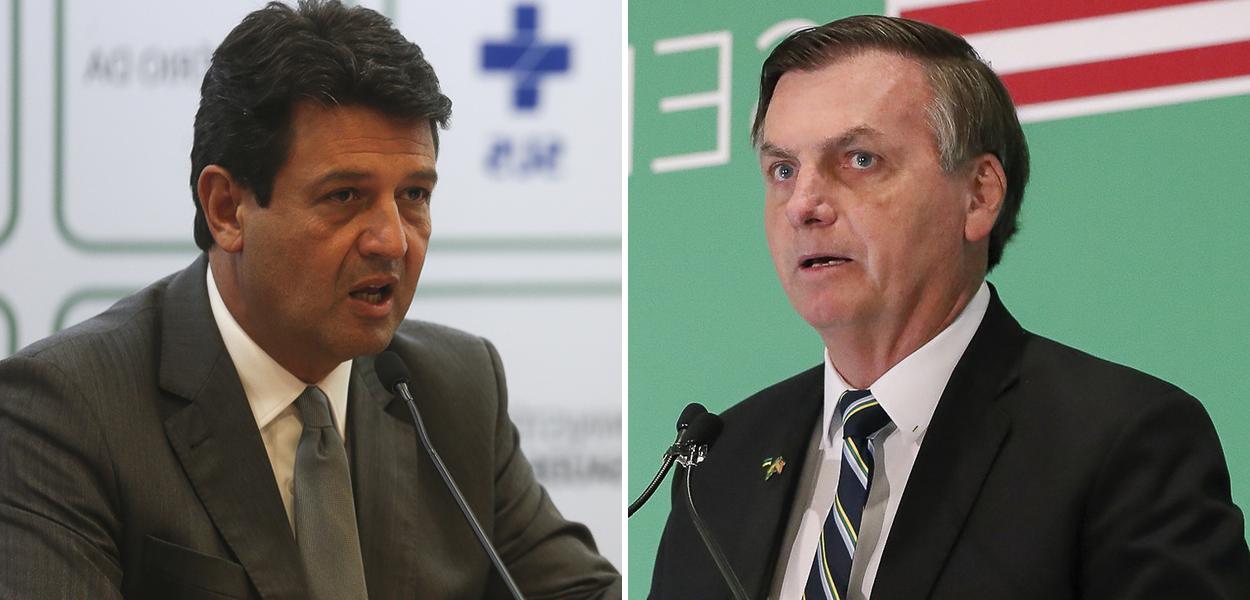 Luiz Henrique Mandetta e Jair Bolsonaro