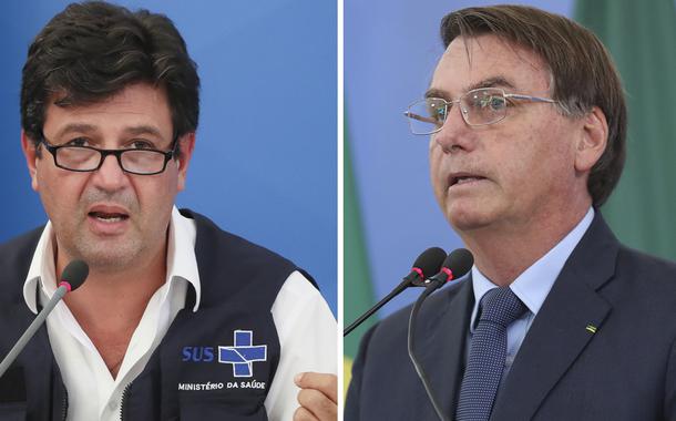 Luiz Henrique Mandetta e Jair Bolsonaro