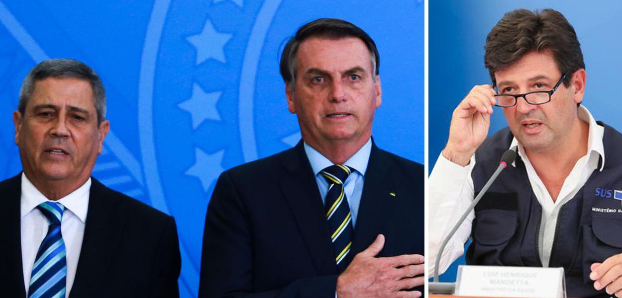 Luiz Henrique Mandetta e Jair Bolsonaro