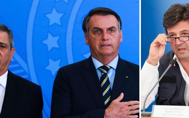 Luiz Henrique Mandetta e Jair Bolsonaro