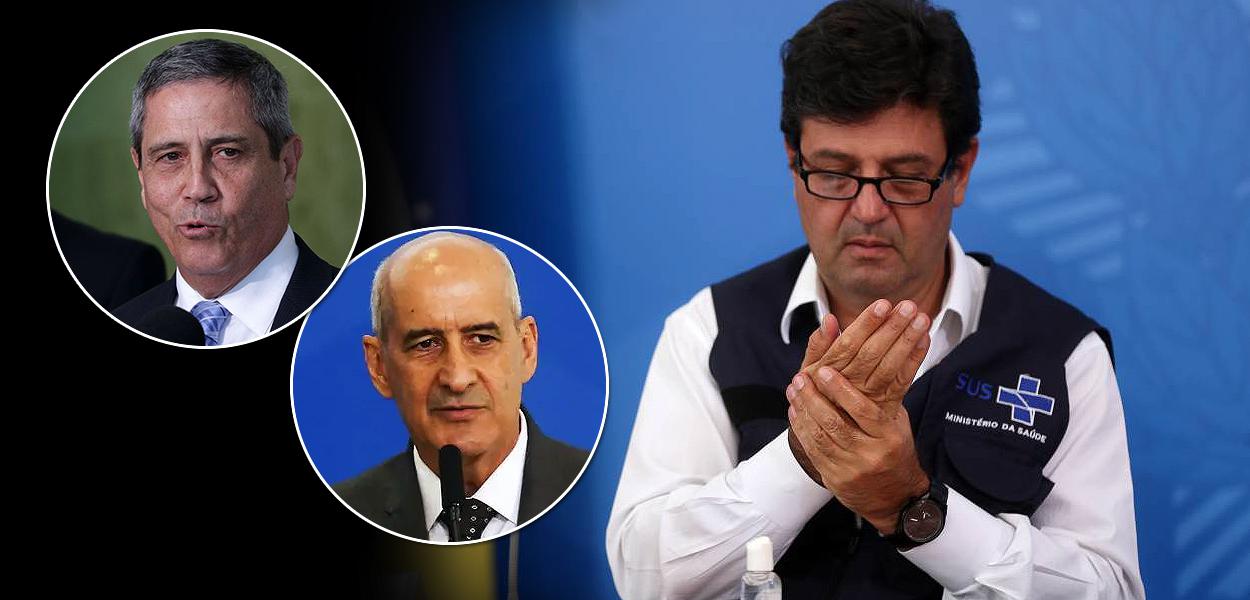 Braga Neto, Luiz Eduardo Ramos e Luiz Henrique Mandetta