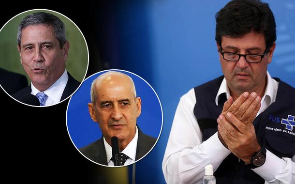 Braga Neto, Luiz Eduardo Ramos e Luiz Henrique Mandetta
