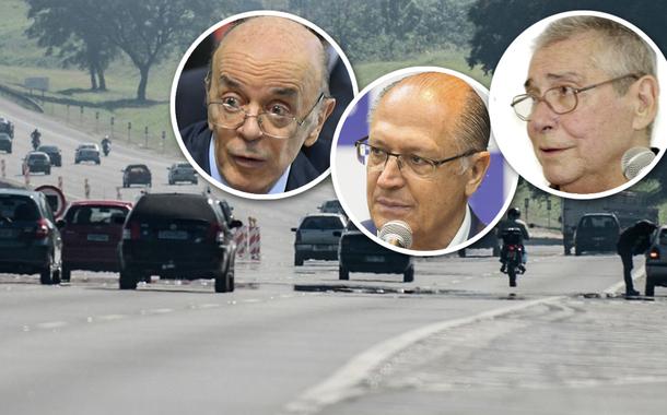 Rodovia Imigrantes, José Serra, Geraldo Alckmin e Mário Covas
